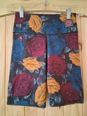 Nike Dry-Fit Floral Biker Shorts Sz XS